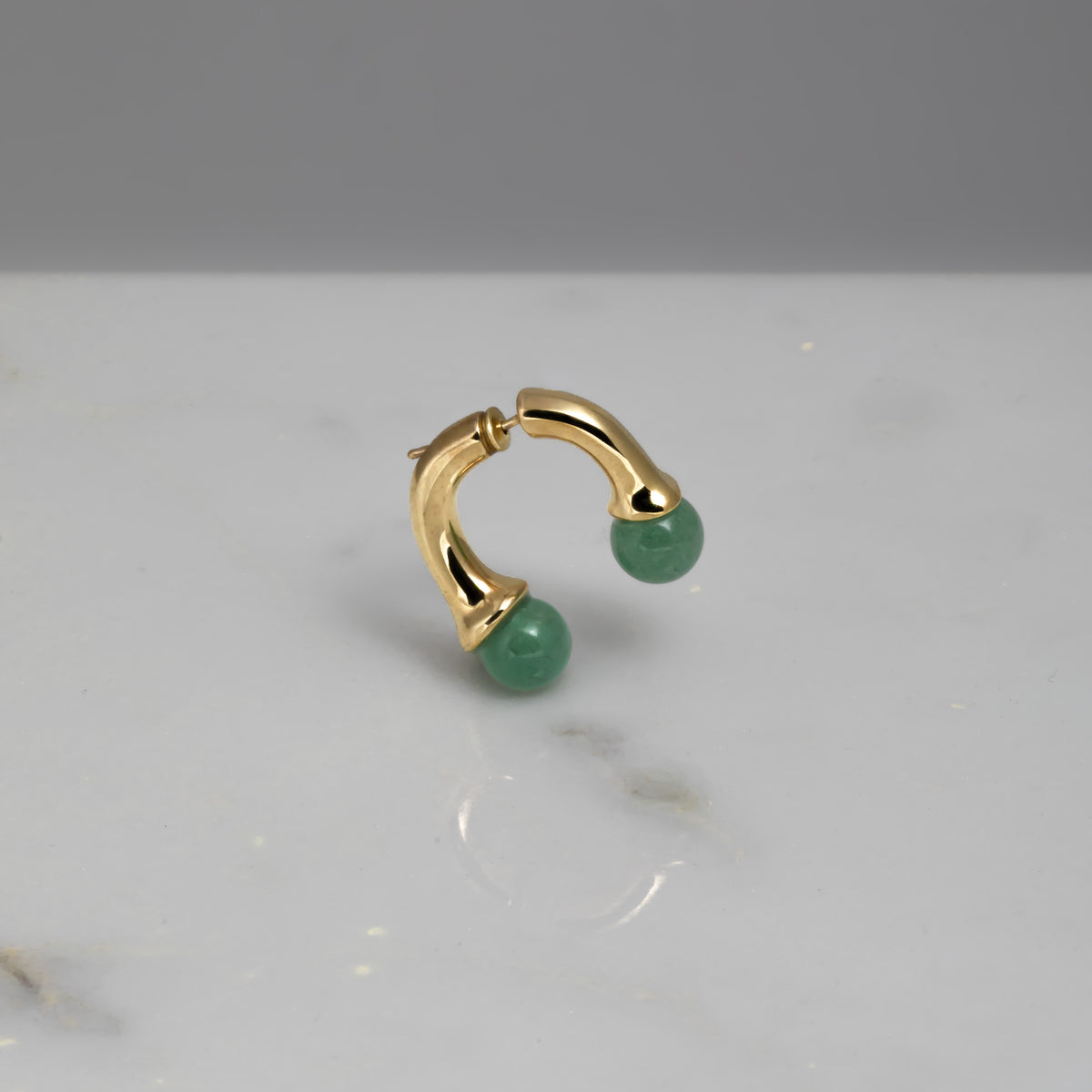 Orecchini Lily oro 18kt placcato con avventurina