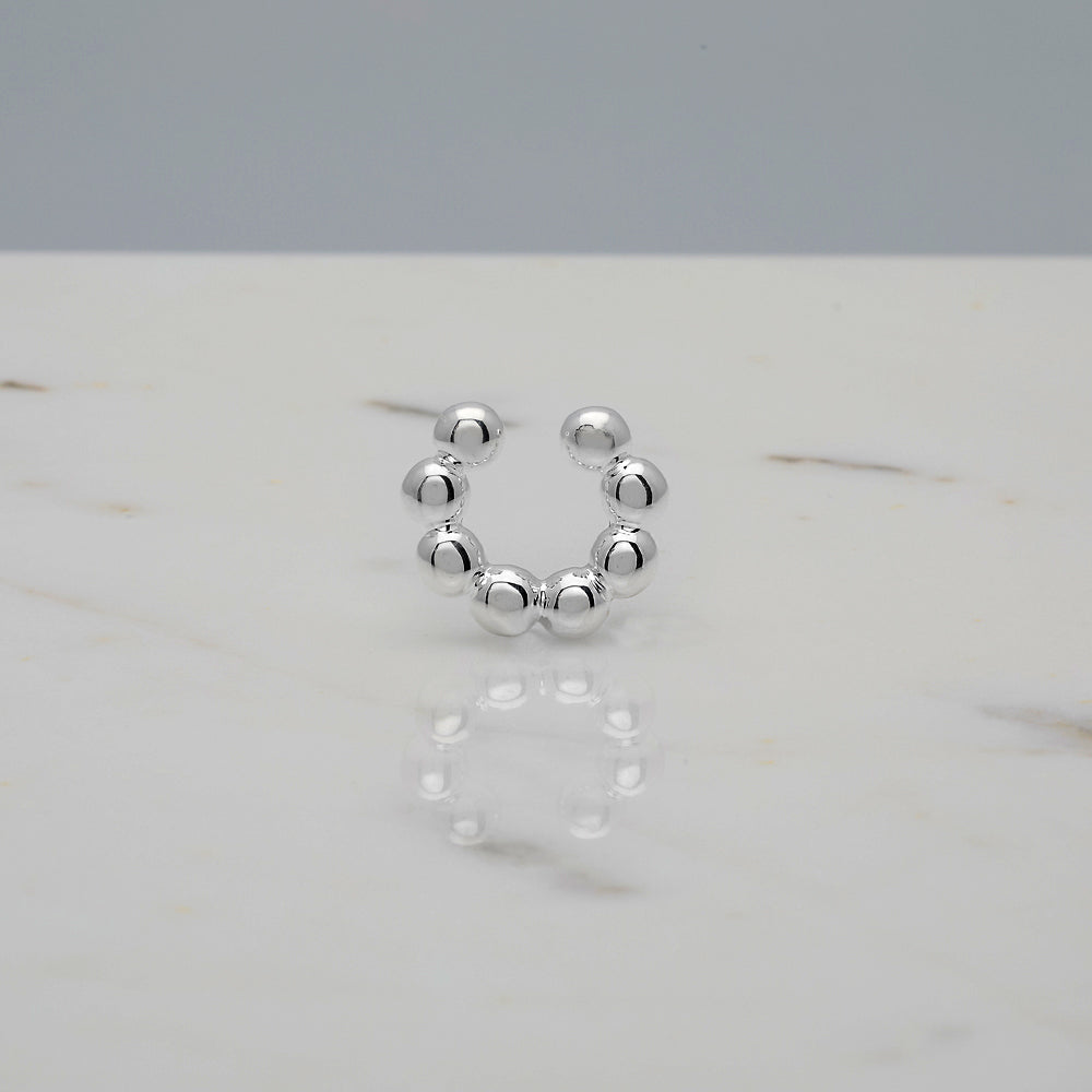 Ear cuff bubble small Argento 925