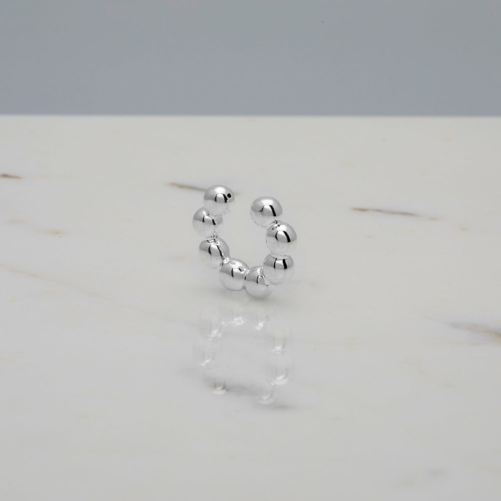 Ear cuff bubble small Argento 925