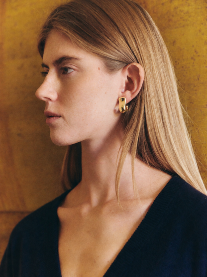 Orecchini Franca in oro 18kt placcato