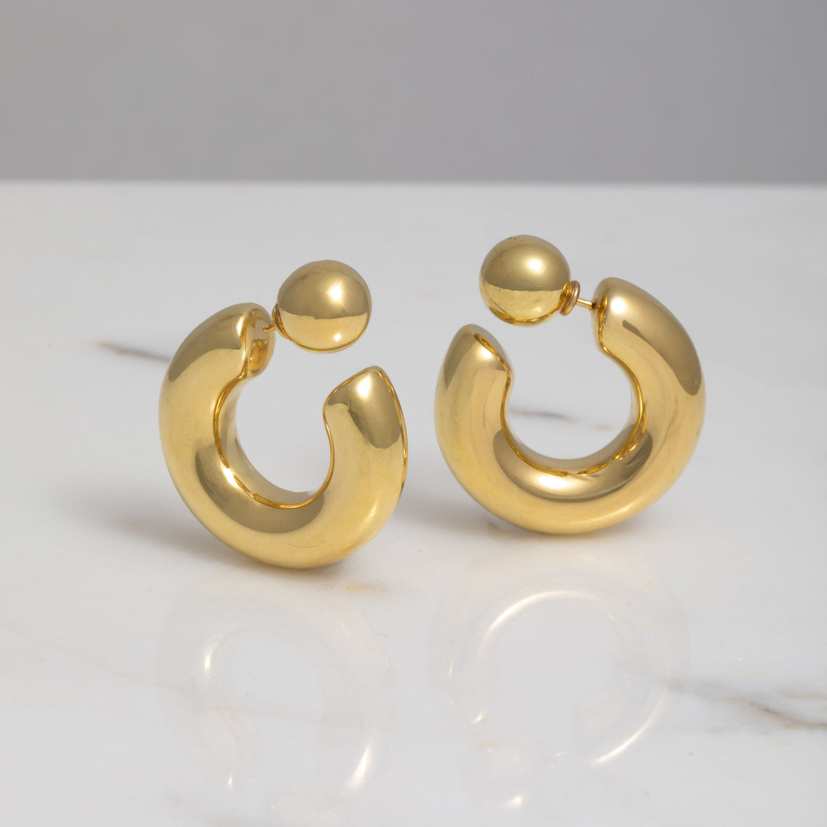 Orecchini Eris large oro 18kt placcato