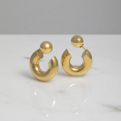 Orecchini Eris small oro 18kt placcato