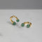 Orecchini Lily oro 18kt placcato con avventurina