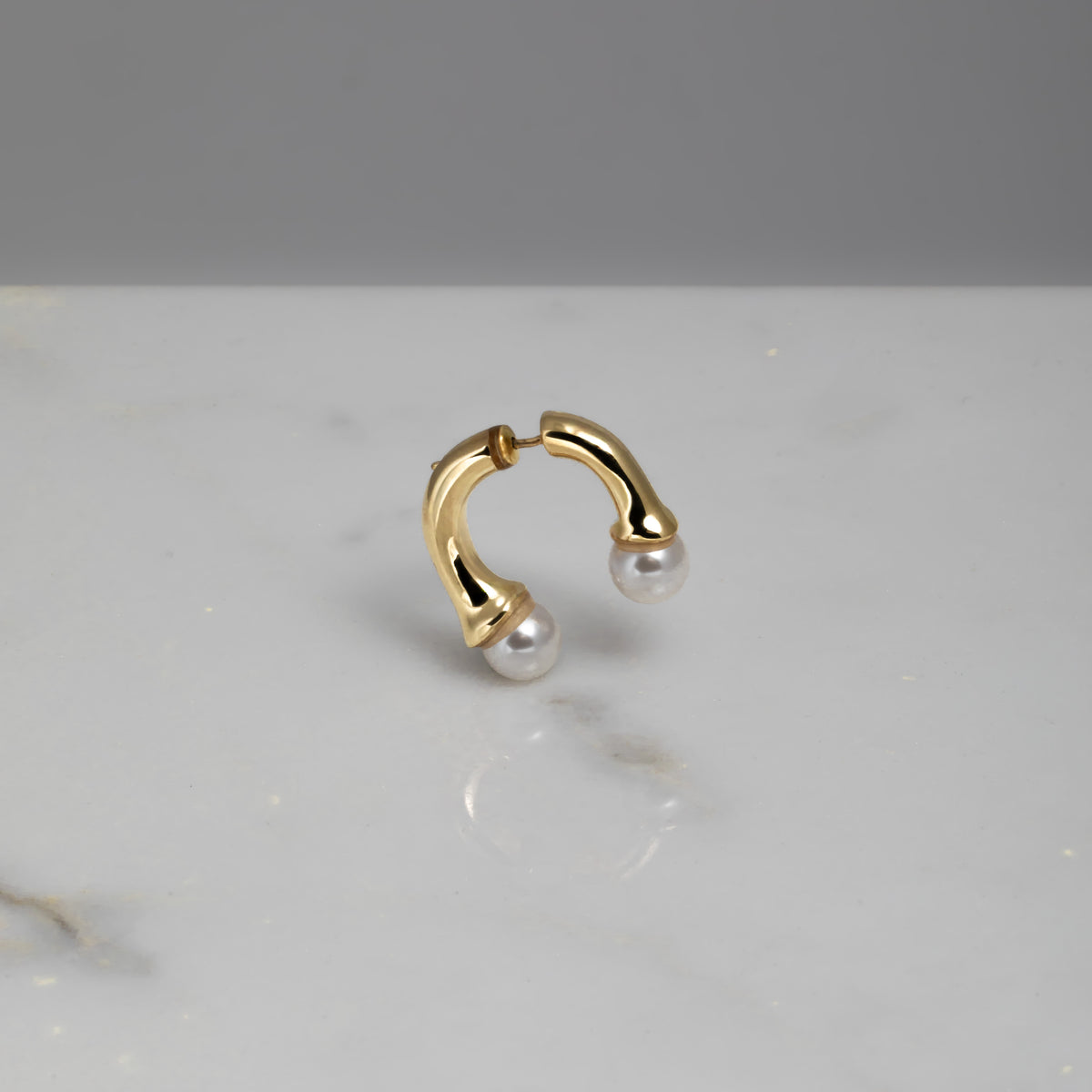 Orecchini Lily oro 18kt placcato con perle naturali