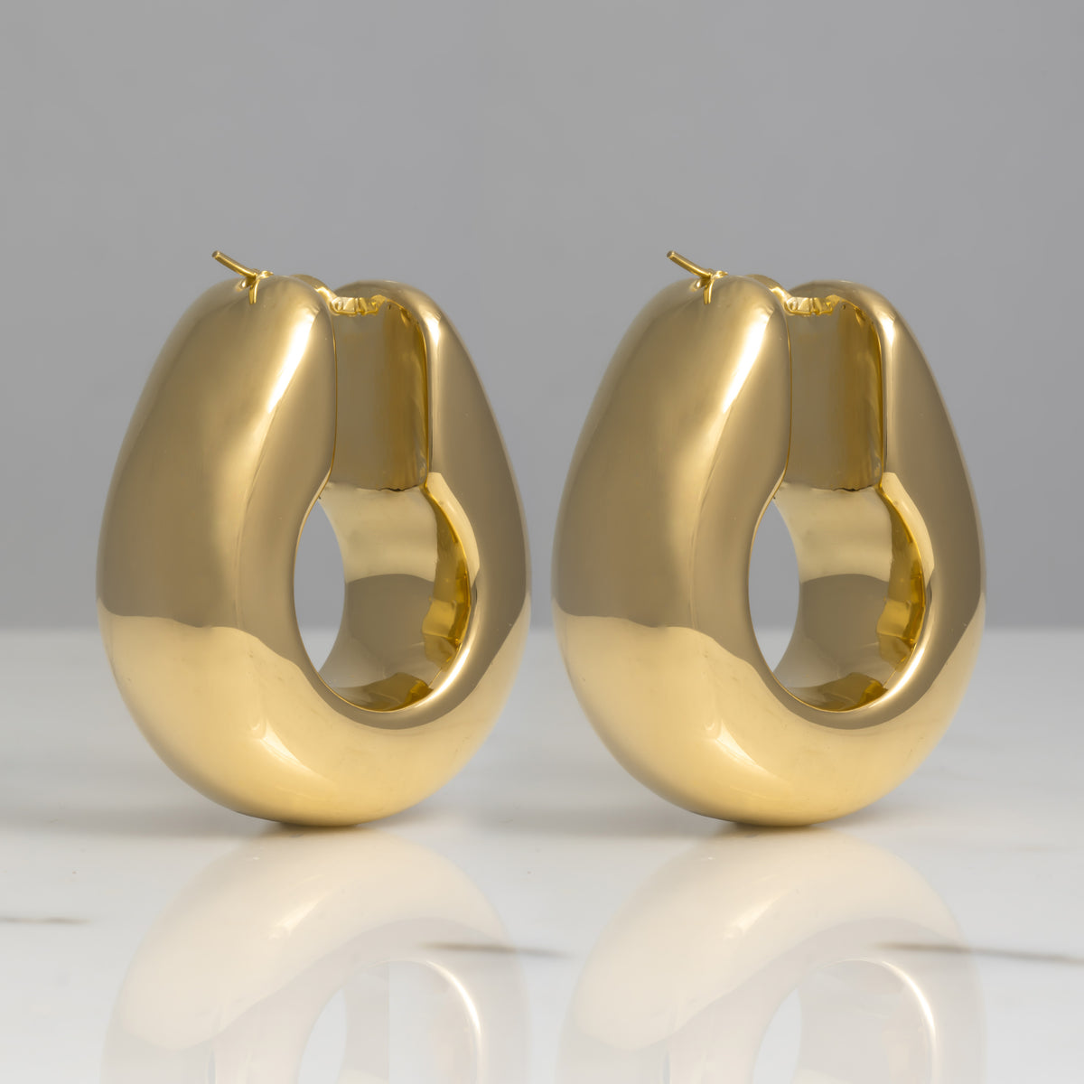 Orecchini Cipride XXL Oro 18kt placcato