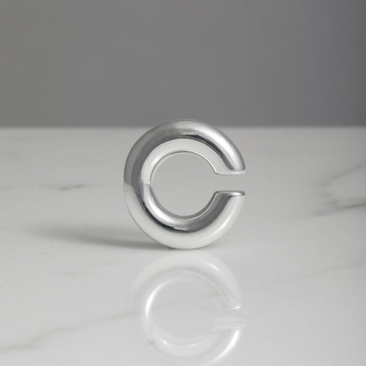 Ear cuff single basic argento 925