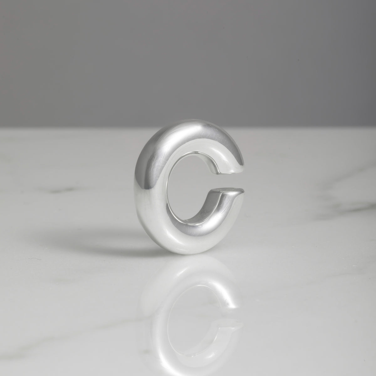 Ear cuff single basic argento 925