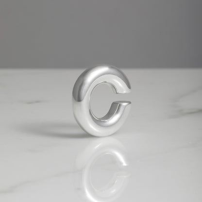 Ear cuff single basic argento 925