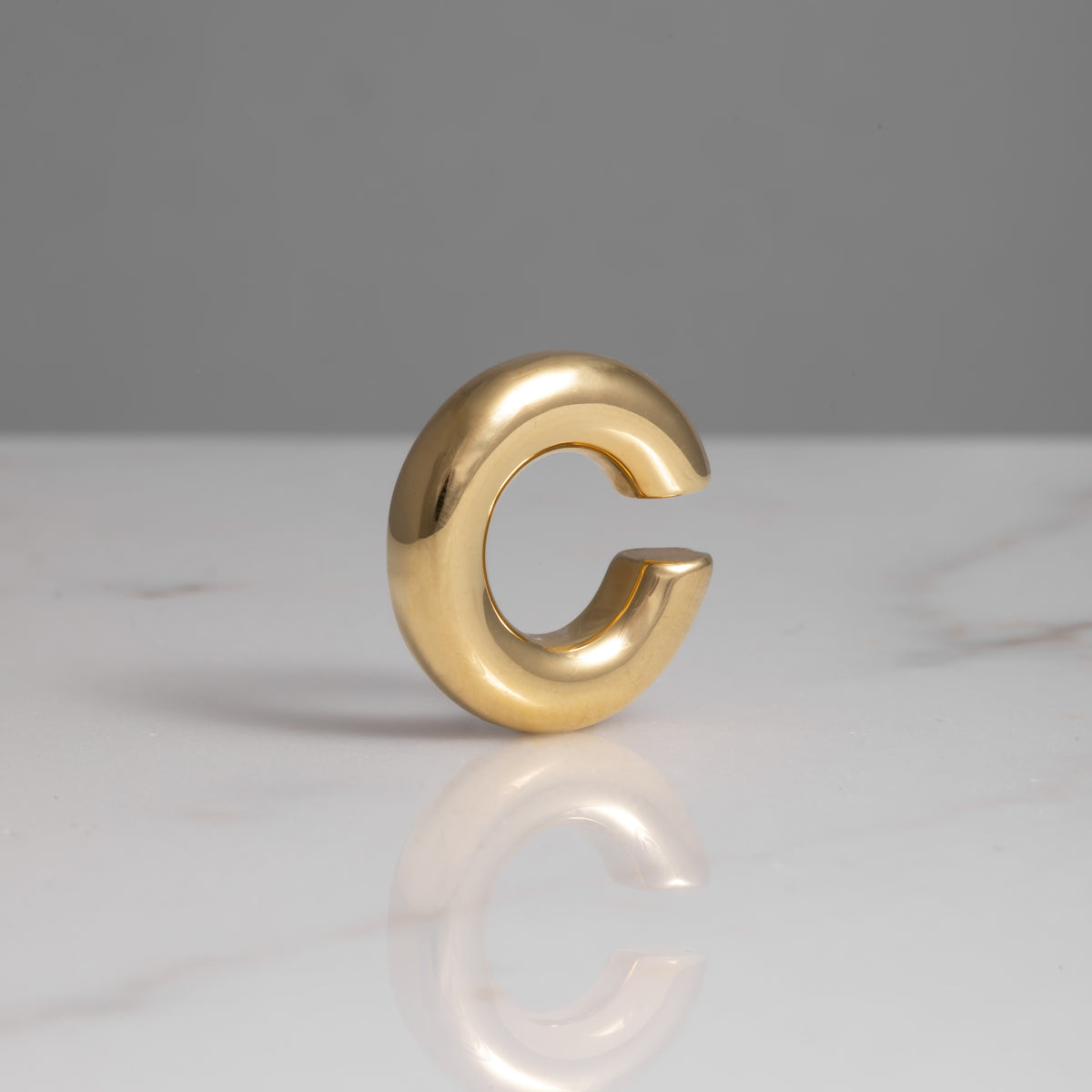 Ear cuff single basic oro 18kt placcato