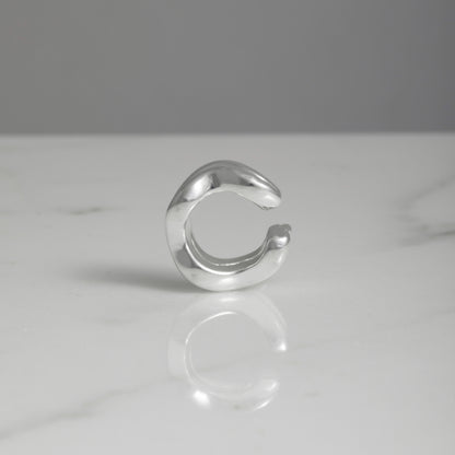 Ear cuff wave doppio argento 925