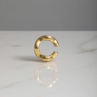 Ear cuff wave oro 18kt