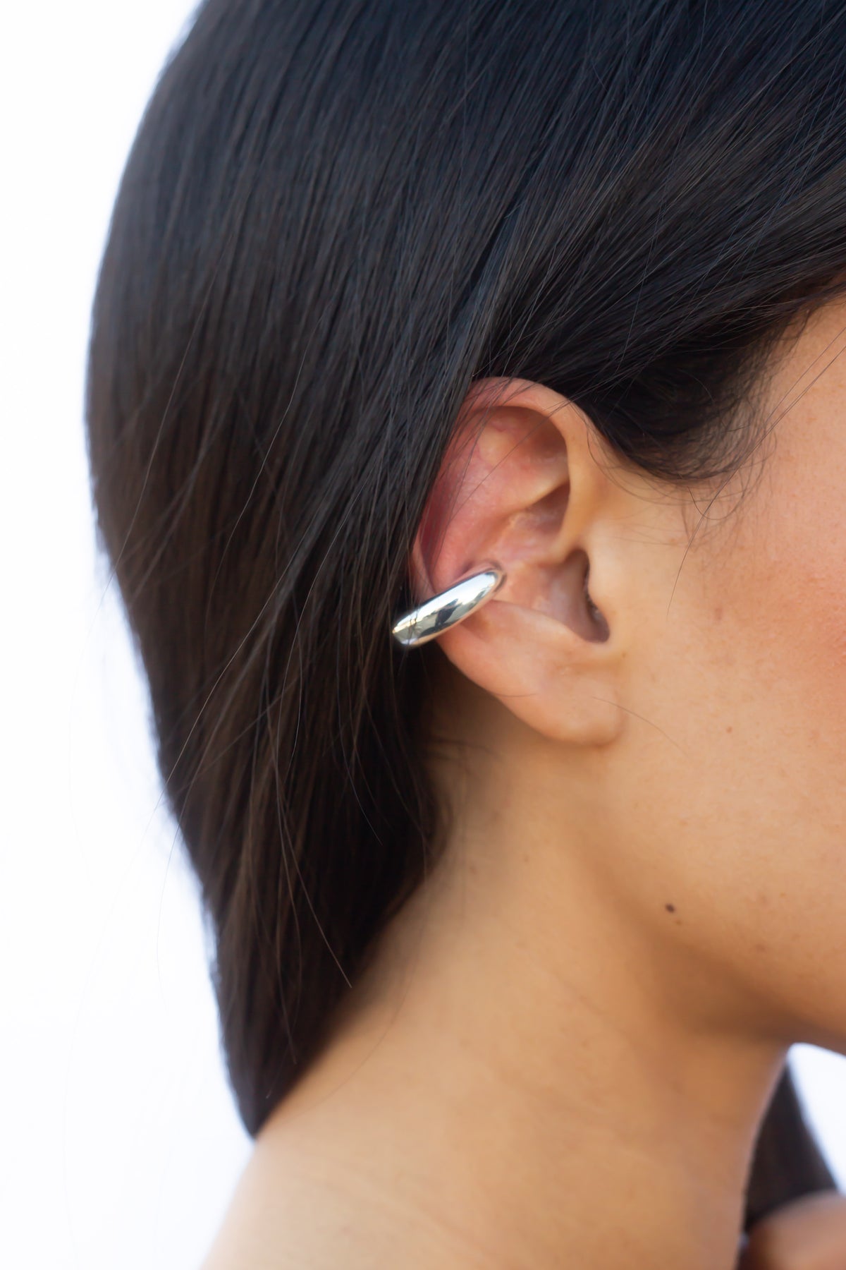 Ear cuff single basic argento 925