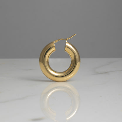 Orecchini Giglio Large oro 18kt placcato