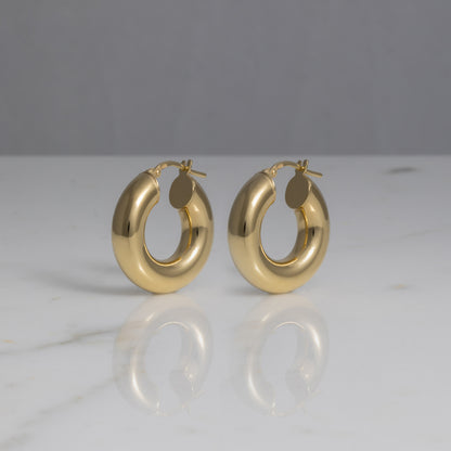 Orecchini Giglio Small Oro 18kt placcato