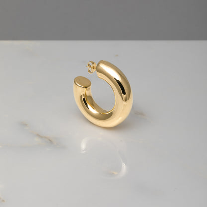 Orecchini Giglio XXL oro 18kt placcato