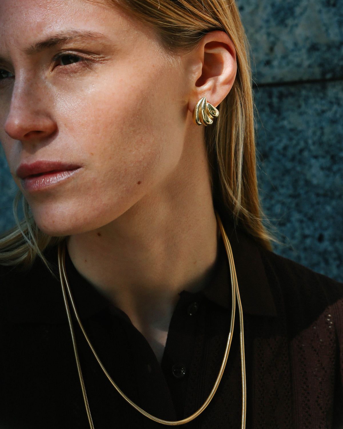 Orecchini Nura oro 18kt placcato