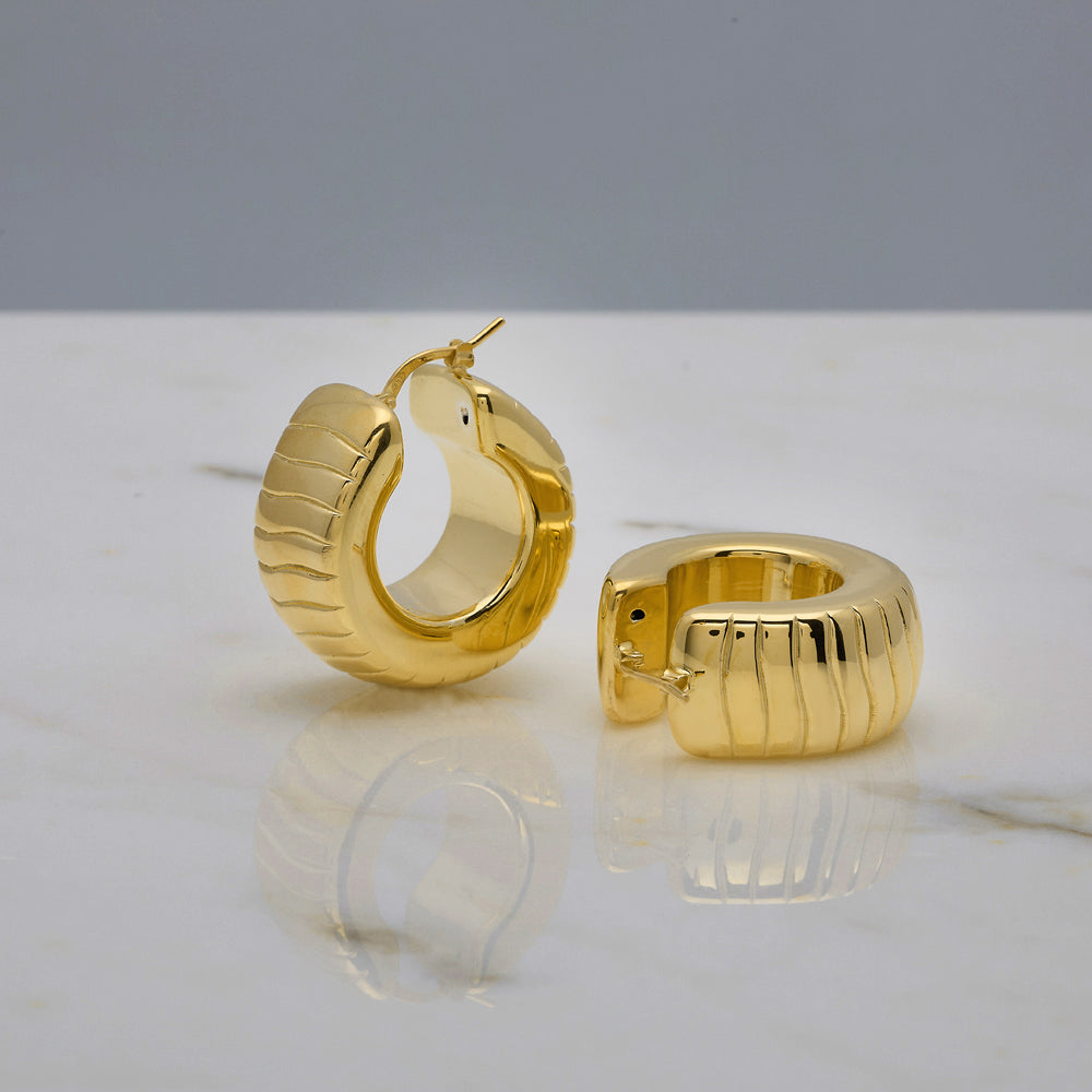 Orecchini Olga oro 18kt placcato