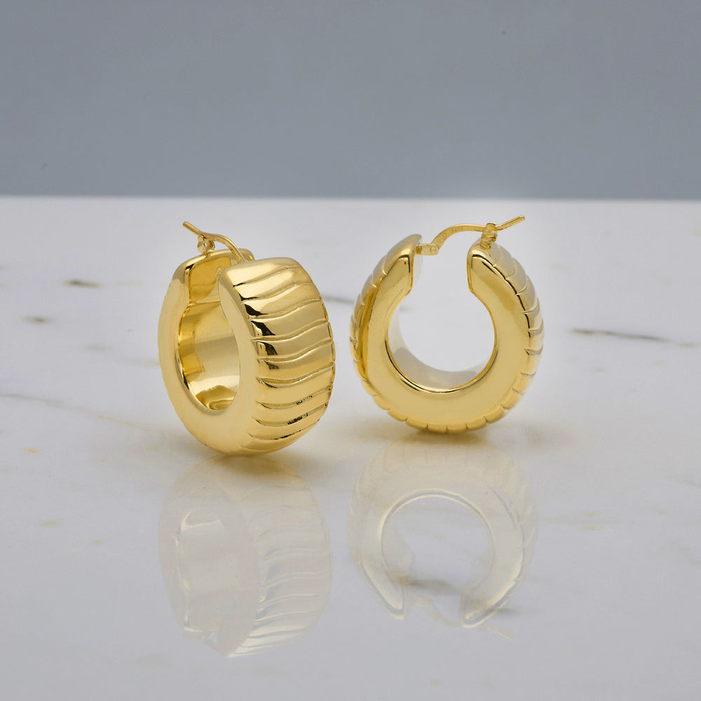 Orecchini Olga oro 18kt placcato