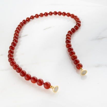 Collana Corniola rossa
