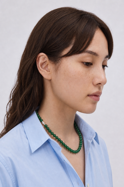 Collana Avventurina naturale verde